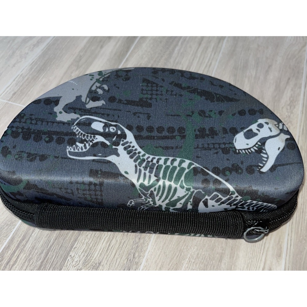 Dinosaur Themed Hard Shell Zipper Case -pencil-glasses